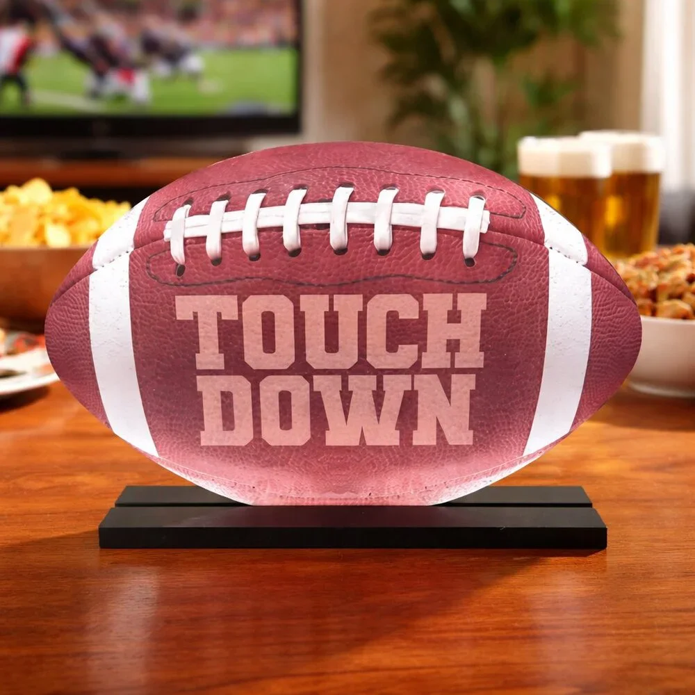 Football “Touch Down” Sign Decor | Sports Fan Home Decor - Picture 1 of 5